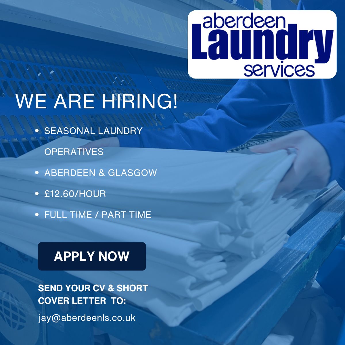🌟 Join Our Team as a Seasonal Laundry Operative!